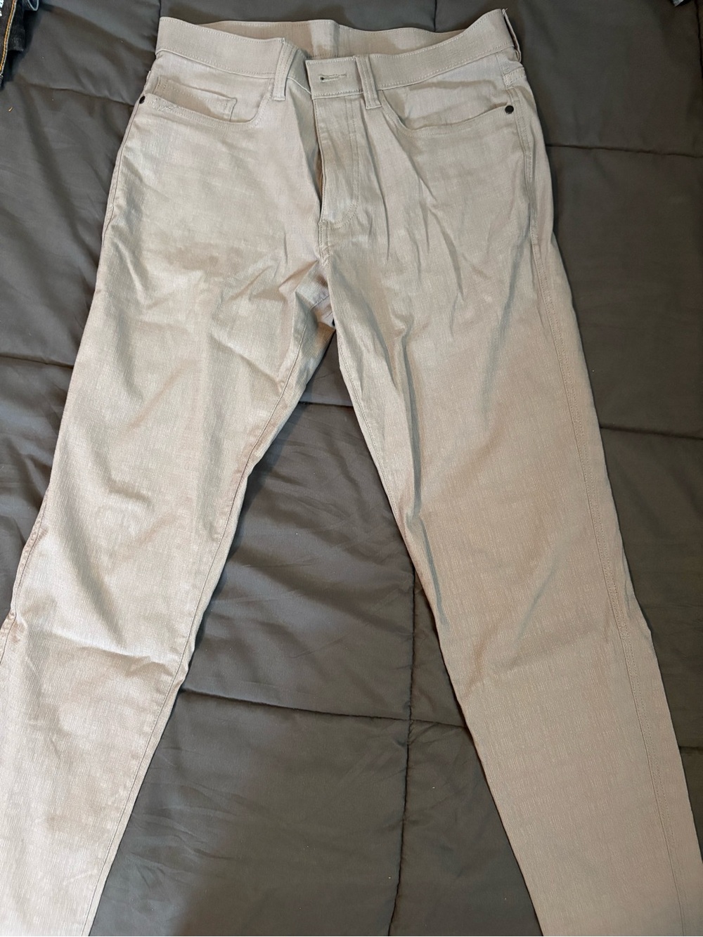 Haggar Slim Fit Khaki Chinos in Light Beige